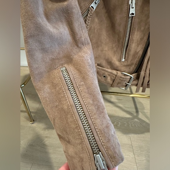 ALLSAINTS Suede Biker Jacket - Picture 6 of 7